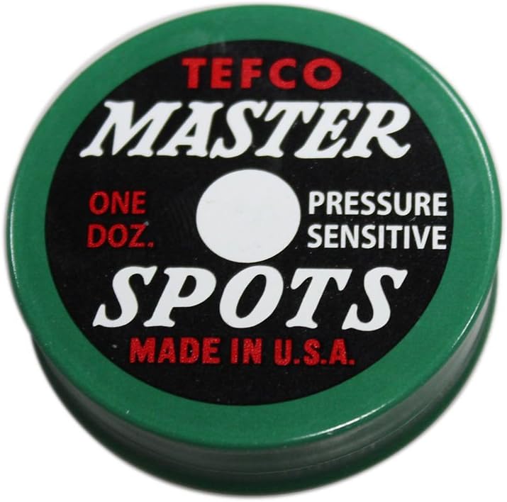 Tweeten Fibre Co Tefco Multicolor Pool Table Spots - 12 Pressure Sensitive Spots for Billiards - Image 3